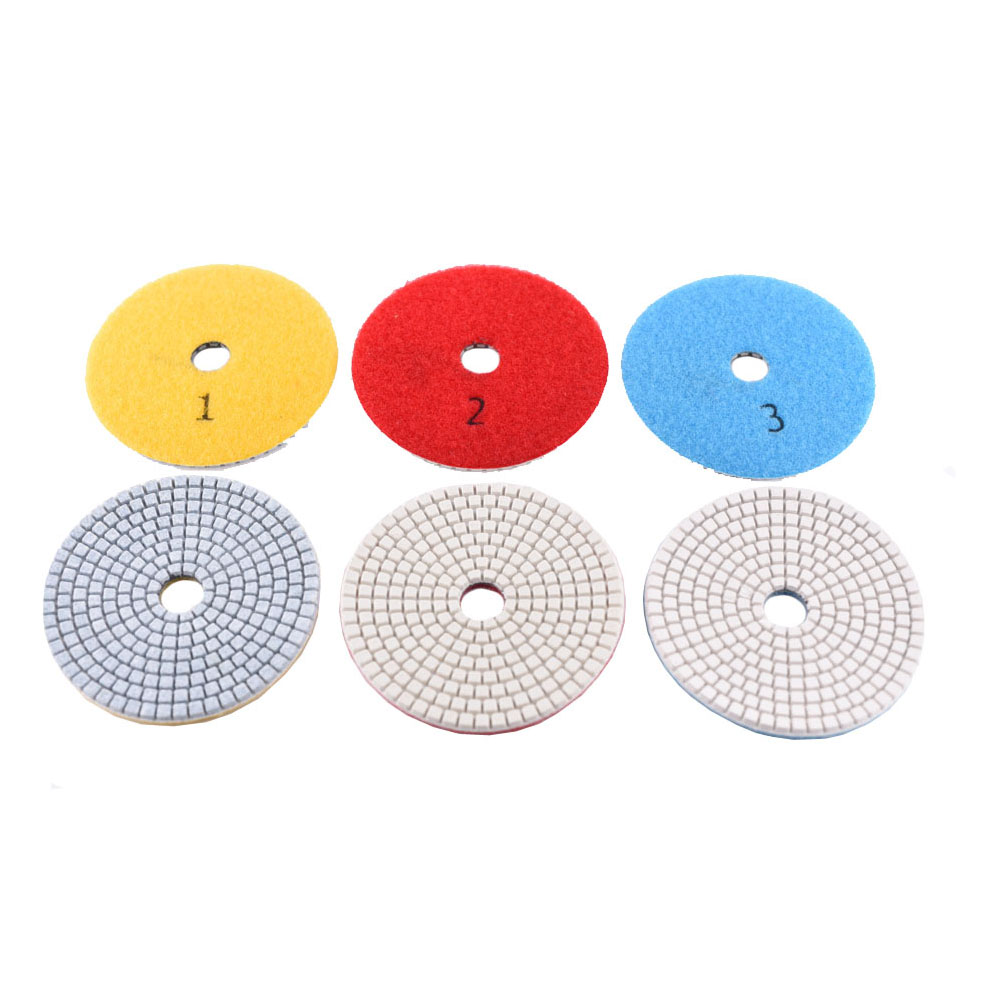 Three-step wet white polishing pads 2