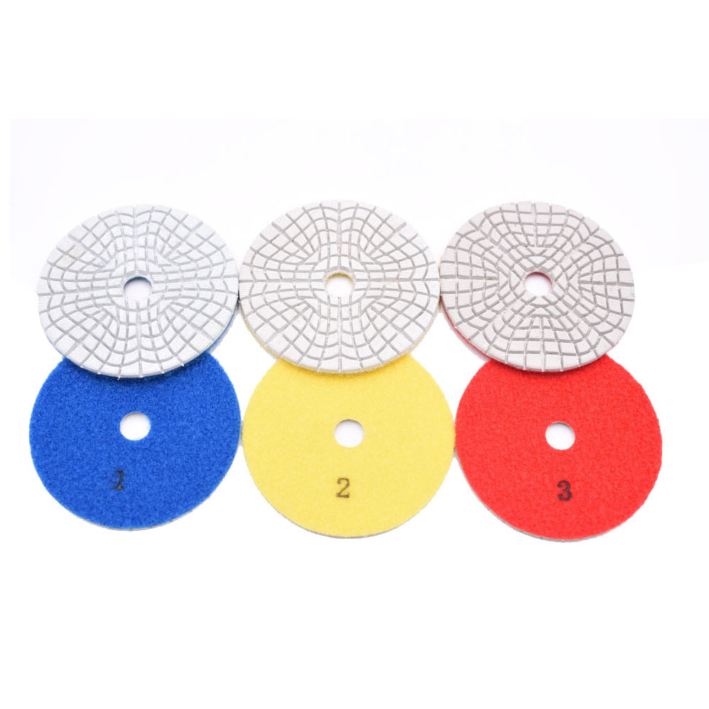 White dry polishing pads 2