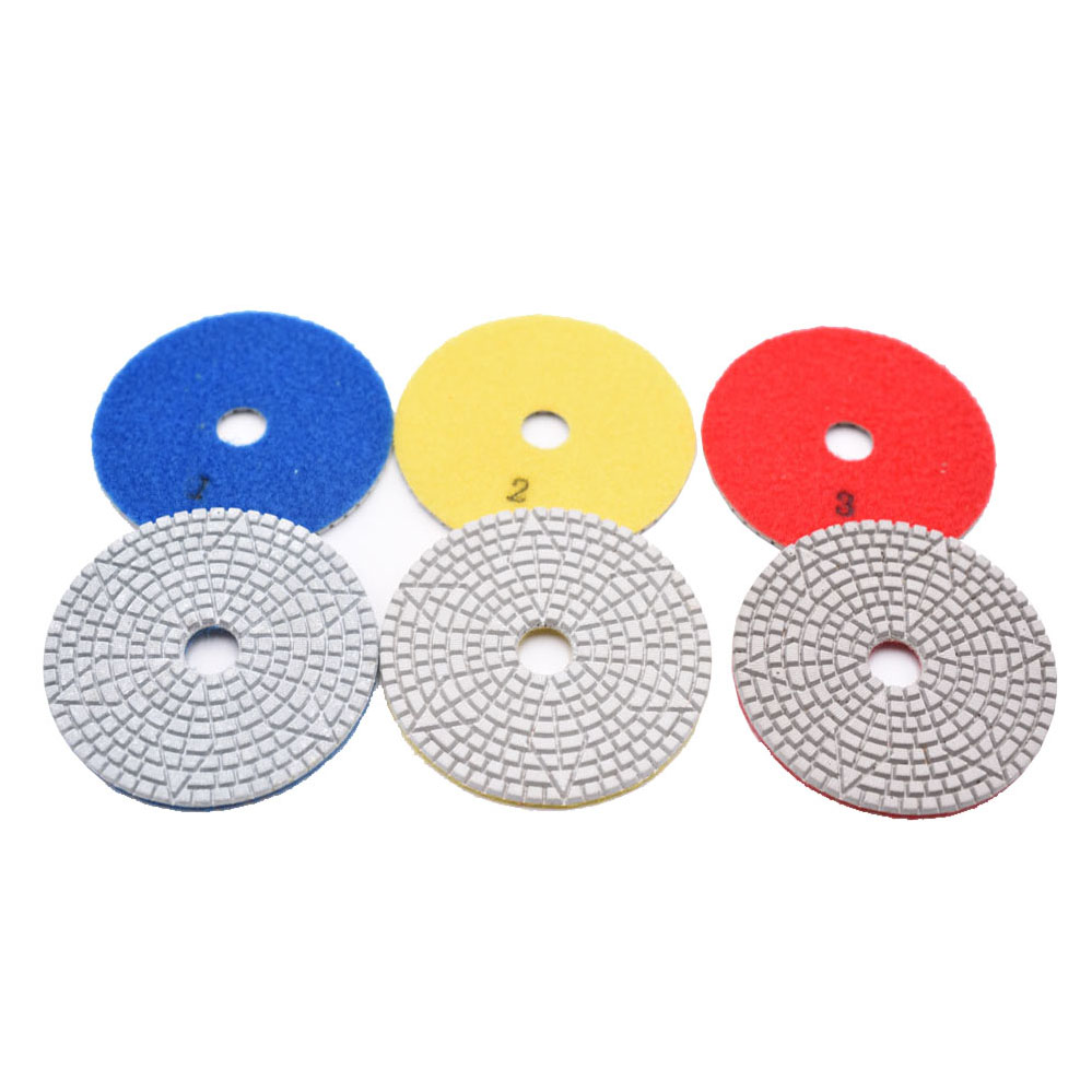White dry polishing pads 3