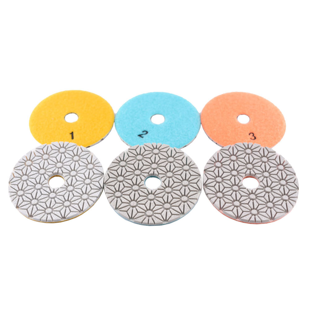 White dry polishing pads 4